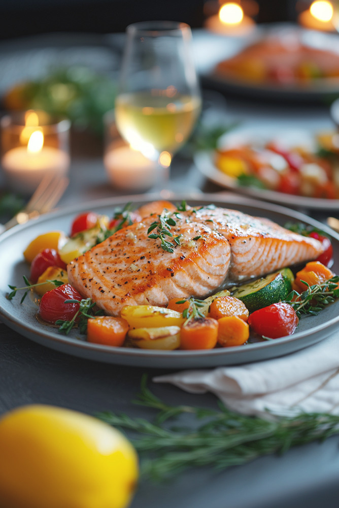 Geschmortes Lachsfilet mit Gemüse: Ideen für ein leckeres Abendessen